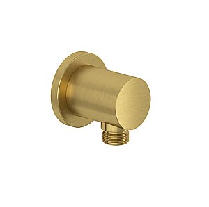 Подключение для шланга Kludi Nova Fonte Puristic 20543N0-15 золото брашированное купить в интернет-магазине сантехники Sanbest