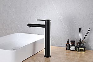 Смеситель для раковины ABBER Emotion AF8811B черный матовый купить в интернет-магазине сантехники Sanbest