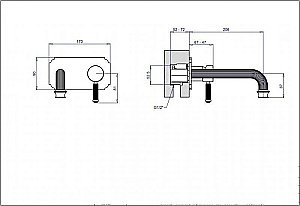 Смеситель для раковины Cezares APHRODITE-BLSM2-02-Bi бронза купить в интернет-магазине сантехники Sanbest