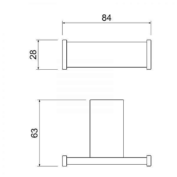 Крючок двойной Timo Torne 43012/00 хром купить в интернет-магазине сантехники Sanbest