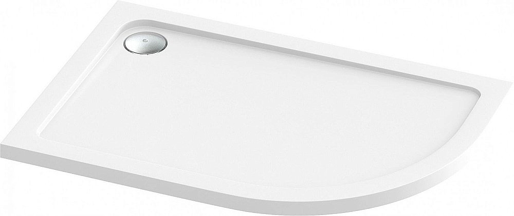 Душевой поддон Good Door Раунд 120x80 левый белый купить в интернет-магазине Sanbest