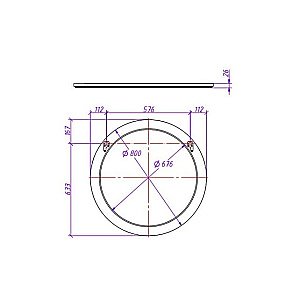 Зеркало Caprigo Valletta Бланж в ванную от интернет-магазине сантехники Sanbest
