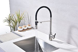 Смеситель для кухни Paulmark Magneto One Ma213188-BS брашированная сталь купить в интернет-магазине сантехники Sanbest