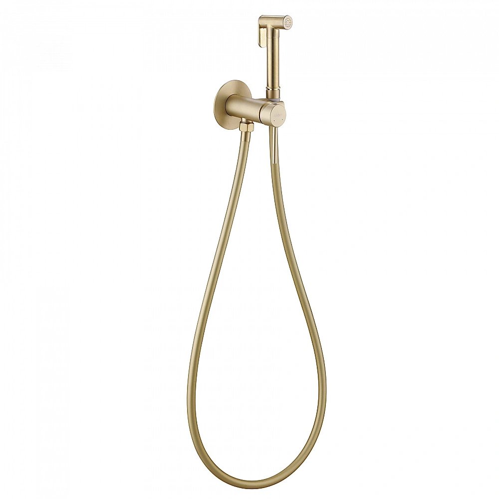 Гигиенический душ ABBER Wasser Kreis AF8125G золото матовое купить в интернет-магазине сантехники Sanbest