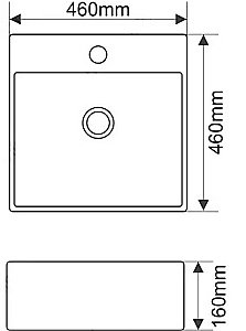 Раковина Melana A064 A064-803 белая купить в интернет-магазине Sanbest
