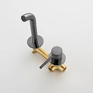 Смеситель для раковины Timo Saona 2372/18SM черное золото купить в интернет-магазине сантехники Sanbest