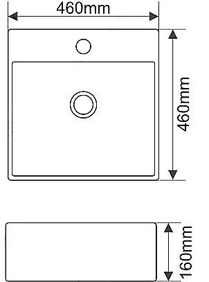 Раковина Melana A064 A064-803 белая купить в интернет-магазине Sanbest