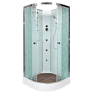 Душевая кабина DTO ЕМ1580 N с гидромассажем 80х80 купить в интернет-магазине Sanbest