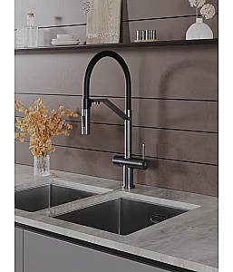 Смеситель для кухни Agger Elegant A3241455 оружейная сталь матовая купить в интернет-магазине сантехники Sanbest