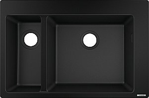 Мойка кухонная Hansgrohe C51-F635-09 с встроенным смесителем, графит купить в интернет-магазине сантехники Sanbest