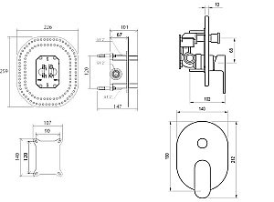Смеситель для душа Ravak Chrome CR.065.00 купить в интернет-магазине сантехники Sanbest