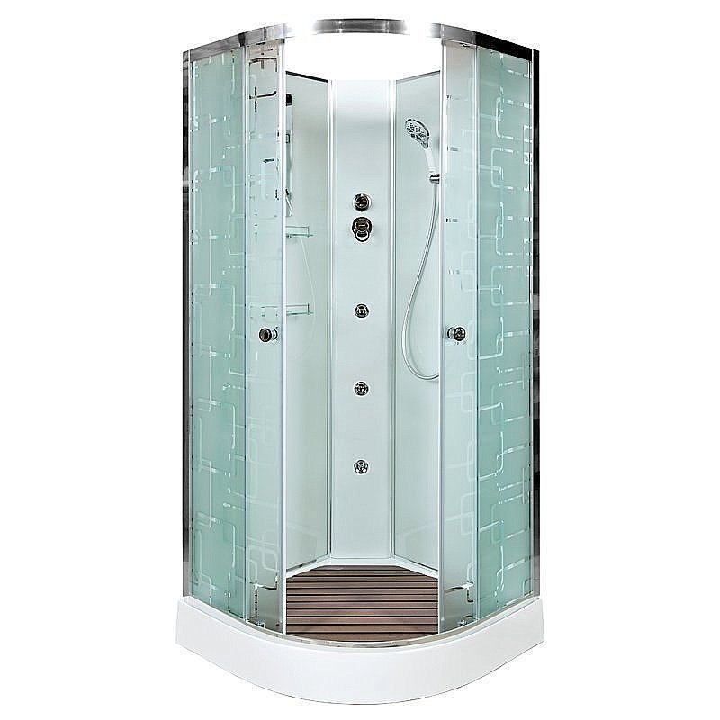Душевая кабина DTO ЕМ1580 N с гидромассажем 80х80 купить в интернет-магазине Sanbest