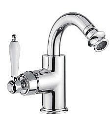 Смеситель для биде Cezares APHRODITE-BS2  хром/ручка белая купить в интернет-магазине сантехники Sanbest