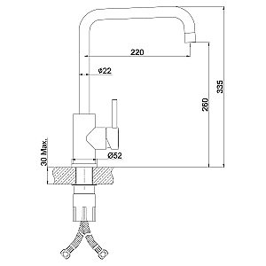 Смеситель для кухни Lemark Expert LM5077S купить в интернет-магазине сантехники Sanbest