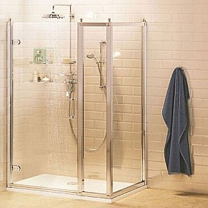 Душевой уголок Burlington C20/C15/C14 100x90 стекло прозрачное/профиль хром купить в интернет-магазине Sanbest