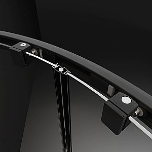 Душевая дверь Radaway Premium Pro Black DWJ 120 стекло прозрачное/профиль черный матовый купить в интернет-магазине Sanbest