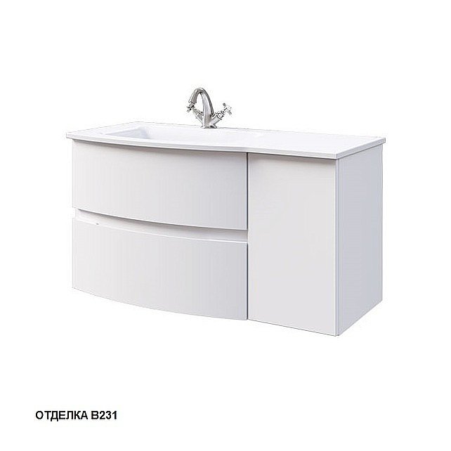 Тумба с раковиной Caprigo Integra 100.1 для ванной в интернет-магазине Sanbest