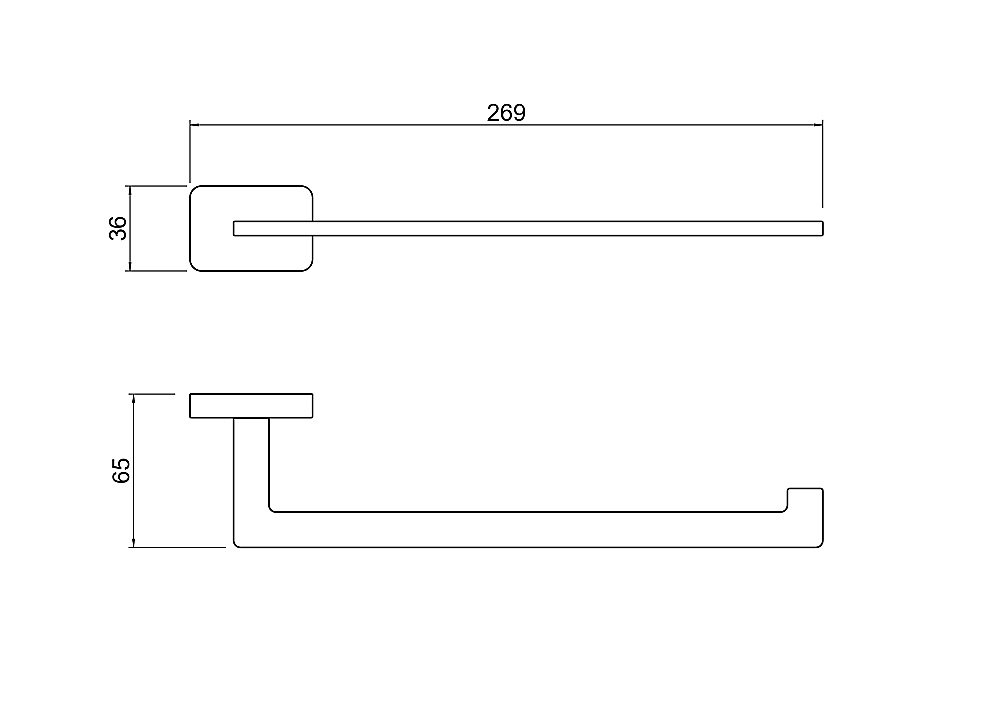 Полотенцедержатель Aquatek Либра AQ4319CR 27 хром купить в интернет-магазине сантехники Sanbest