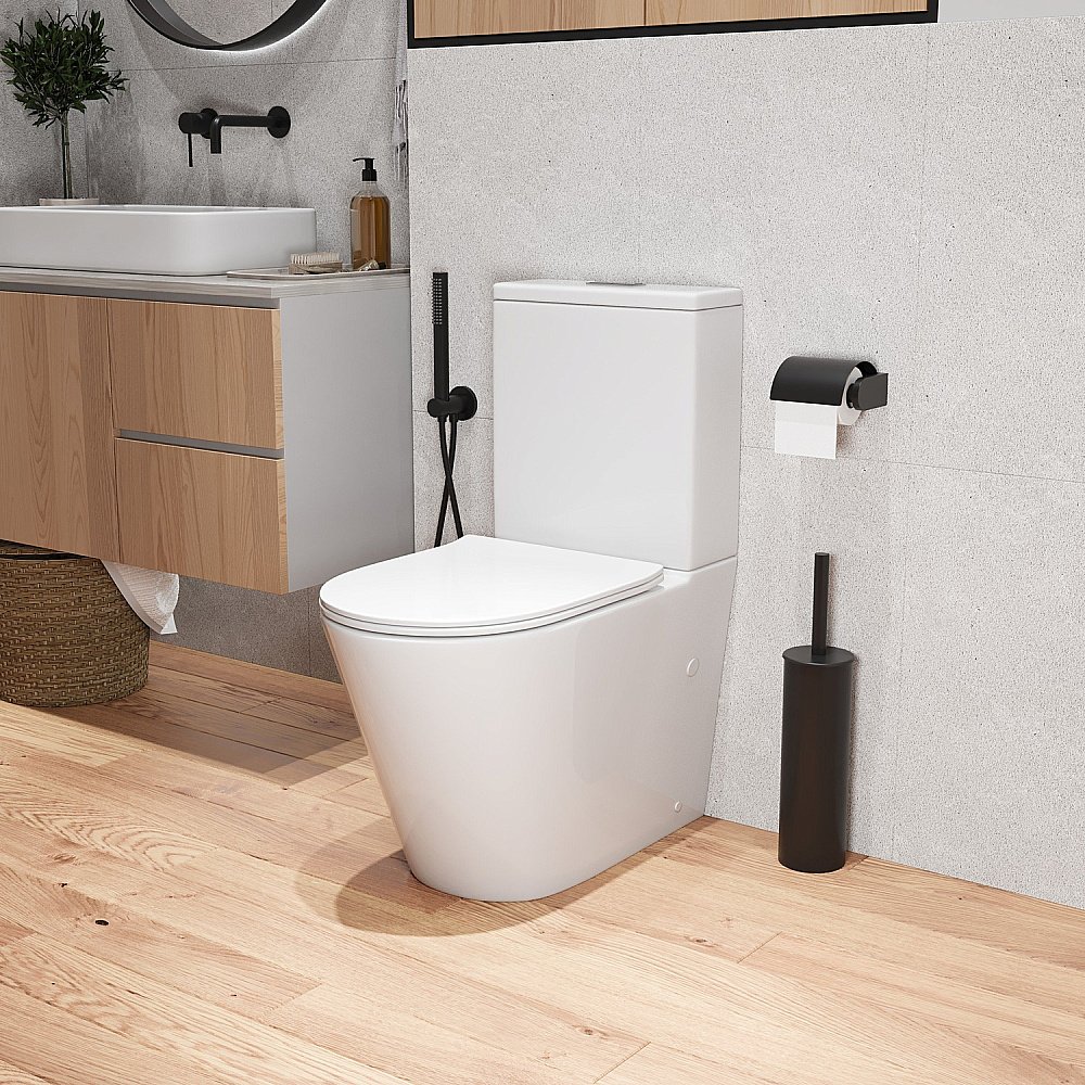 Унитаз-компакт Grossman GR-4458S безободковый, с крышкой микролифт, с бачком, белый купить в интернет-магазине Sanbest