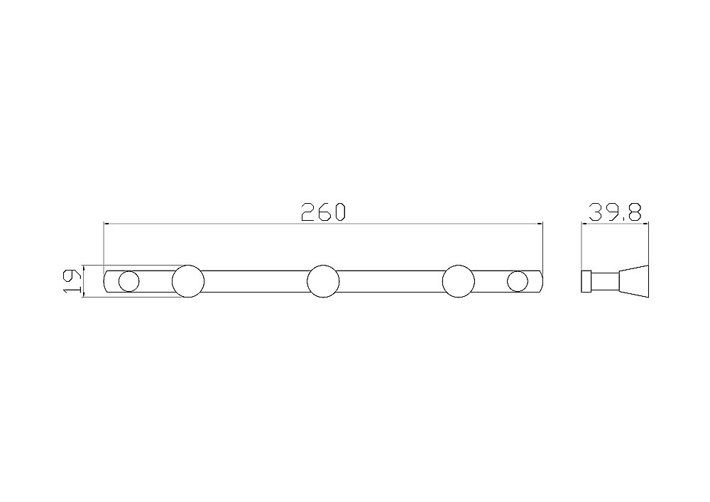 Крючок WONZON & WOGHAND WW-9381-3 хром купить в интернет-магазине сантехники Sanbest