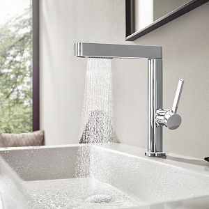 Смеситель для раковины Hansgrohe Finoris 76063000 хром купить в интернет-магазине сантехники Sanbest