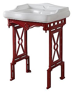 Консоль с раковиной Caprigo Concol C-060 Красная для ванной в интернет-магазине сантехники Sanbest