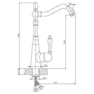 Смеситель для кухни Rossinka Z Z35-20U купить в интернет-магазине сантехники Sanbest