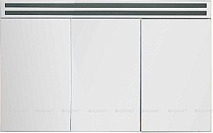 Зеркальный шкаф De Aqua Эколь 184809 120 белый купить в интернет-магазине сантехники Sanbest