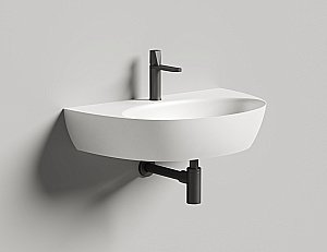 Раковина Salini ALDA WALL 03 140323M 71 из искусственного камня S-Stone, белая матовая купить в интернет-магазине Sanbest