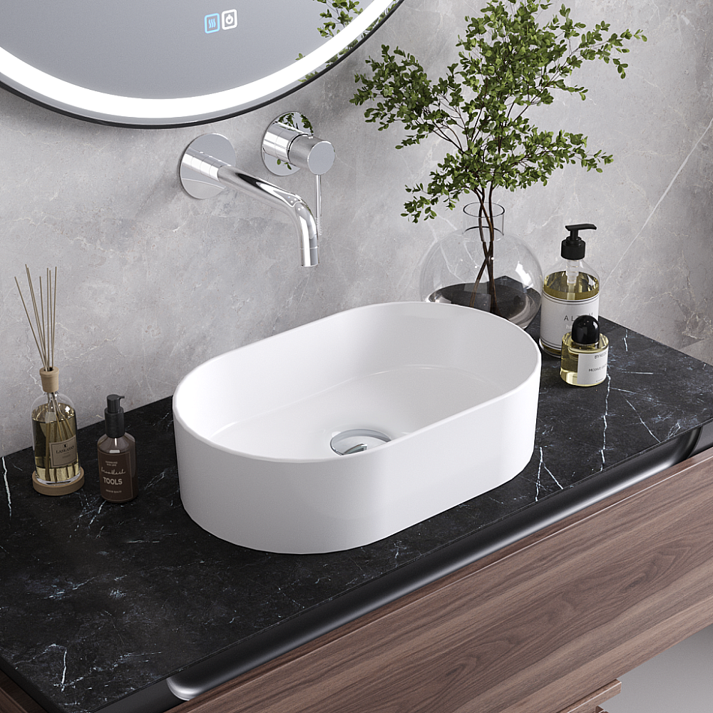 Раковина Cezares 46 CZR-6576 белая купить в интернет-магазине Sanbest