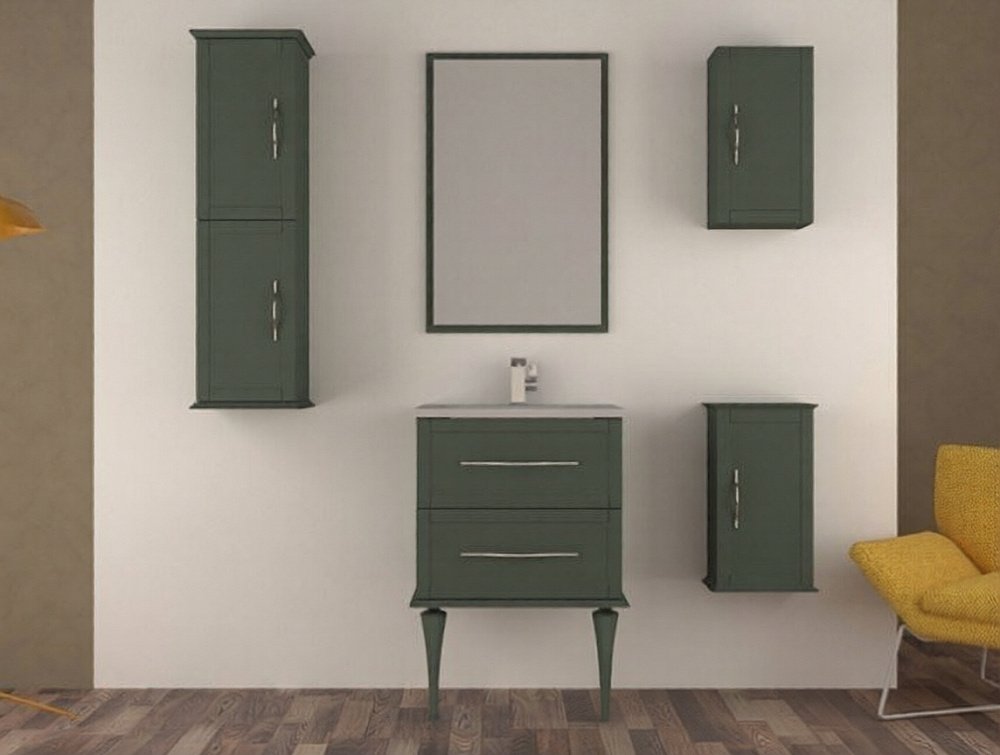 Пенал подвесной CEZARES TIFFANY 55335 34 Verde opaco для ванной в интернет-магазине сантехники Sanbest