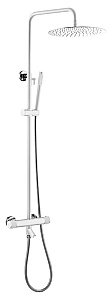 Душевая система Boheme Uno 468-T-WCR белая/хром купить в интернет-магазине сантехники Sanbest