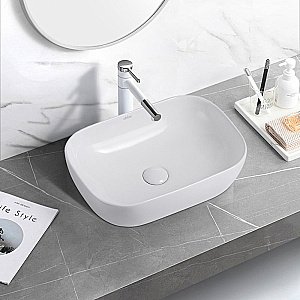 Раковина накладная ABBER Rechteck AC2200 белая купить в интернет-магазине Sanbest