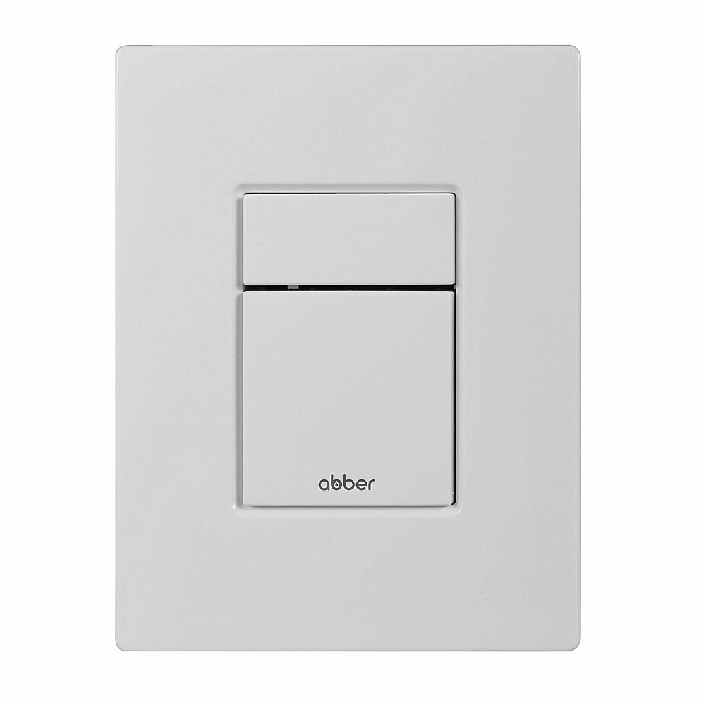 Кнопка для инсталляции Abber AC0123MW белая матовая купить в интернет-магазине сантехники Sanbest