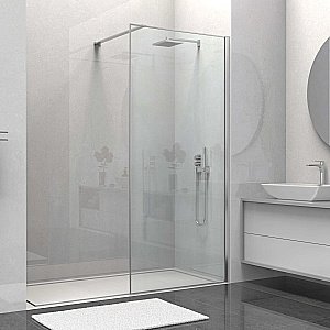 Душевое ограждение Vincea Walk-In VSW-1HS800CL 80 стекло прозрачное/профиль хром купить в интернет-магазине Sanbest