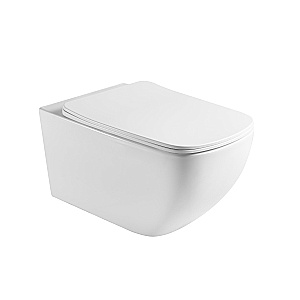 Унитаз подвесной Aquatek МЕДЕЯ AQ1537T-00+INS-0000012+KKI-0000002 белый, безободковый, с крышкой микролифт, слив-торнадо, с инсталляцией, без кнопки купить в интернет-магазине Sanbest