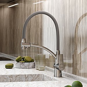 Смеситель для кухни Sancos Eri SC4001BN брашированный никель купить в интернет-магазине сантехники Sanbest