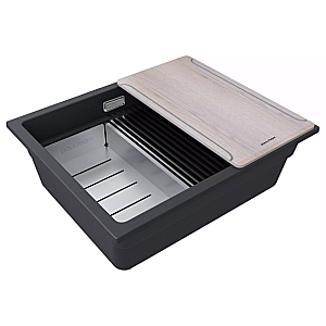Кухонная мойка Paulmark Lumi-Multi Sink 55 LU-MULTI 55-BLM черная купить в интернет-магазине сантехники Sanbest