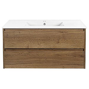 Тумба с раковиной Vincea Gio 100 T.Oak для ванной в интернет-магазине Sanbest