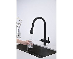 Смеситель для кухни Paulmark Lange La214212-AN антрацит купить в интернет-магазине сантехники Sanbest