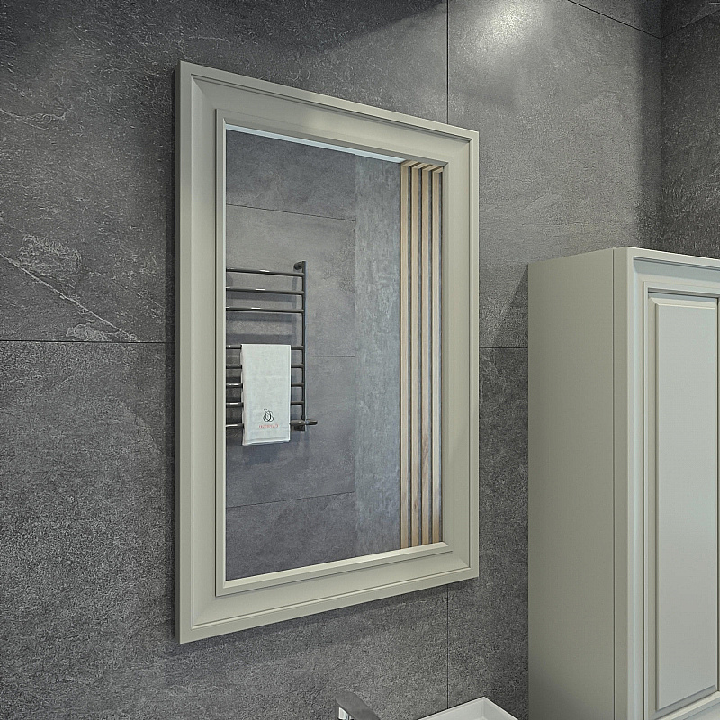 Зеркало Caprigo Ponza 13530-B021 60 серый в ванную от интернет-магазине сантехники Sanbest