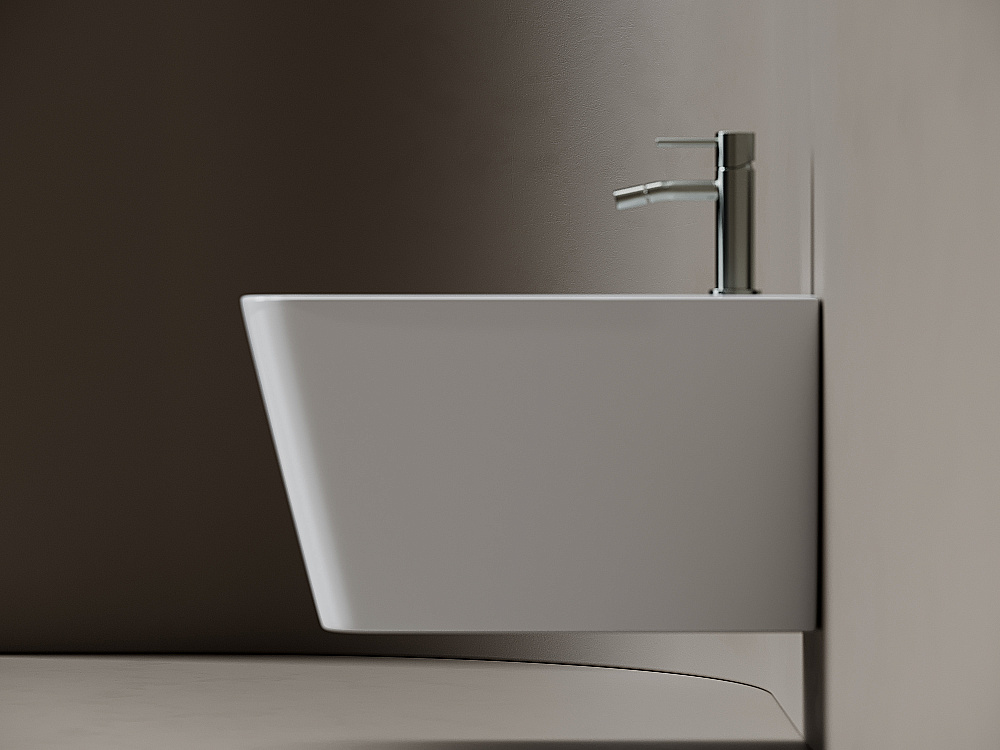 Биде подвесное Ceramica Nova Miro CN11004 белое купить в интернет-магазине Sanbest