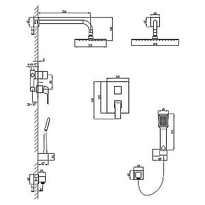 Душевая система Lemark Unit LM4529C купить в интернет-магазине сантехники Sanbest