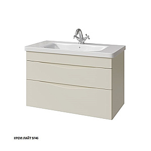 Тумба с раковиной Caprigo Lento 90 два ящика, цвет на выбор для ванной в интернет-магазине Sanbest