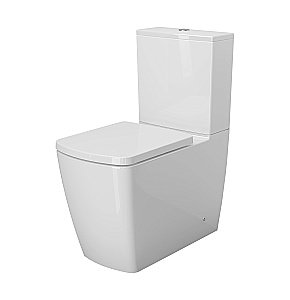 Унитаз Ambassador Kingston 147K19001RS безободковый, с бачком, с крышкой микролифт, белый купить в интернет-магазине Sanbest