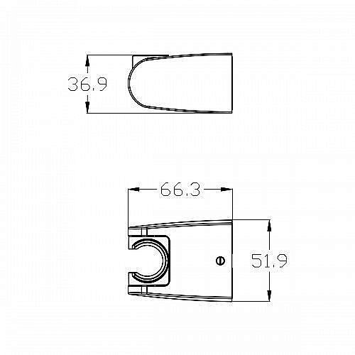 Держатель ручного душа Lemark LM8083BL купить в интернет-магазине сантехники Sanbest