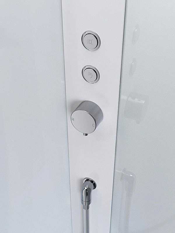 Душевая кабина BelBagno UNO-CAB-A-1 90x90 стекло прозрачное/профиль хром купить в интернет-магазине Sanbest