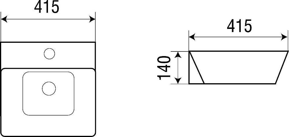 Накладная раковина WeltWasser WW ELBACH 2252 41,5 белая купить в интернет-магазине Sanbest
