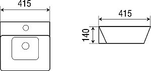 Накладная раковина WeltWasser WW ELBACH 2252 41,5 белая купить в интернет-магазине Sanbest