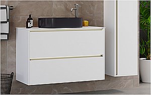 Тумба с раковиной Allen Brau ACTIVITY 70 белый матовый/олива браш для ванной в интернет-магазине Sanbest